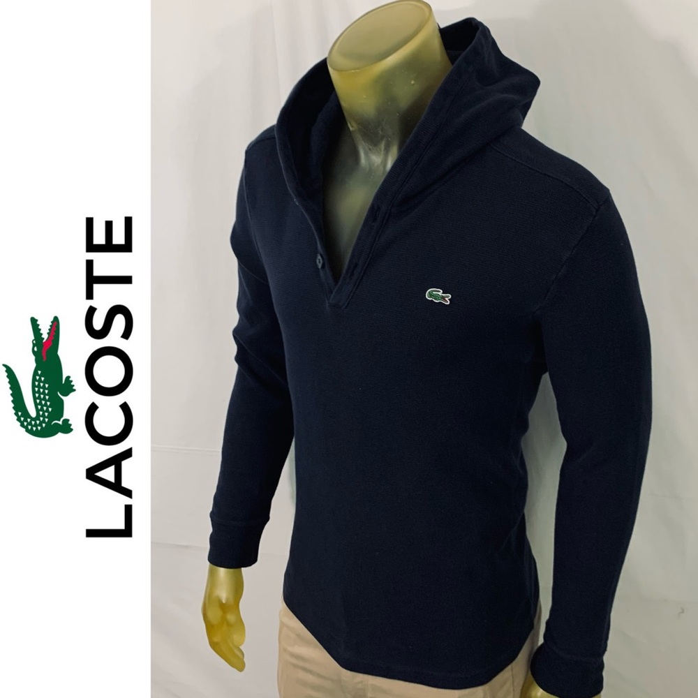 Lacoste Mesh Cotton Hoodie Pullover